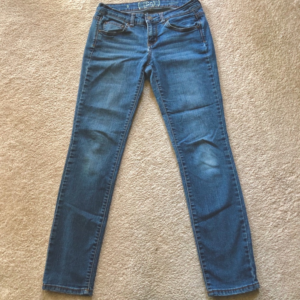 SO brand Skinny Blue Jeans Sz 9